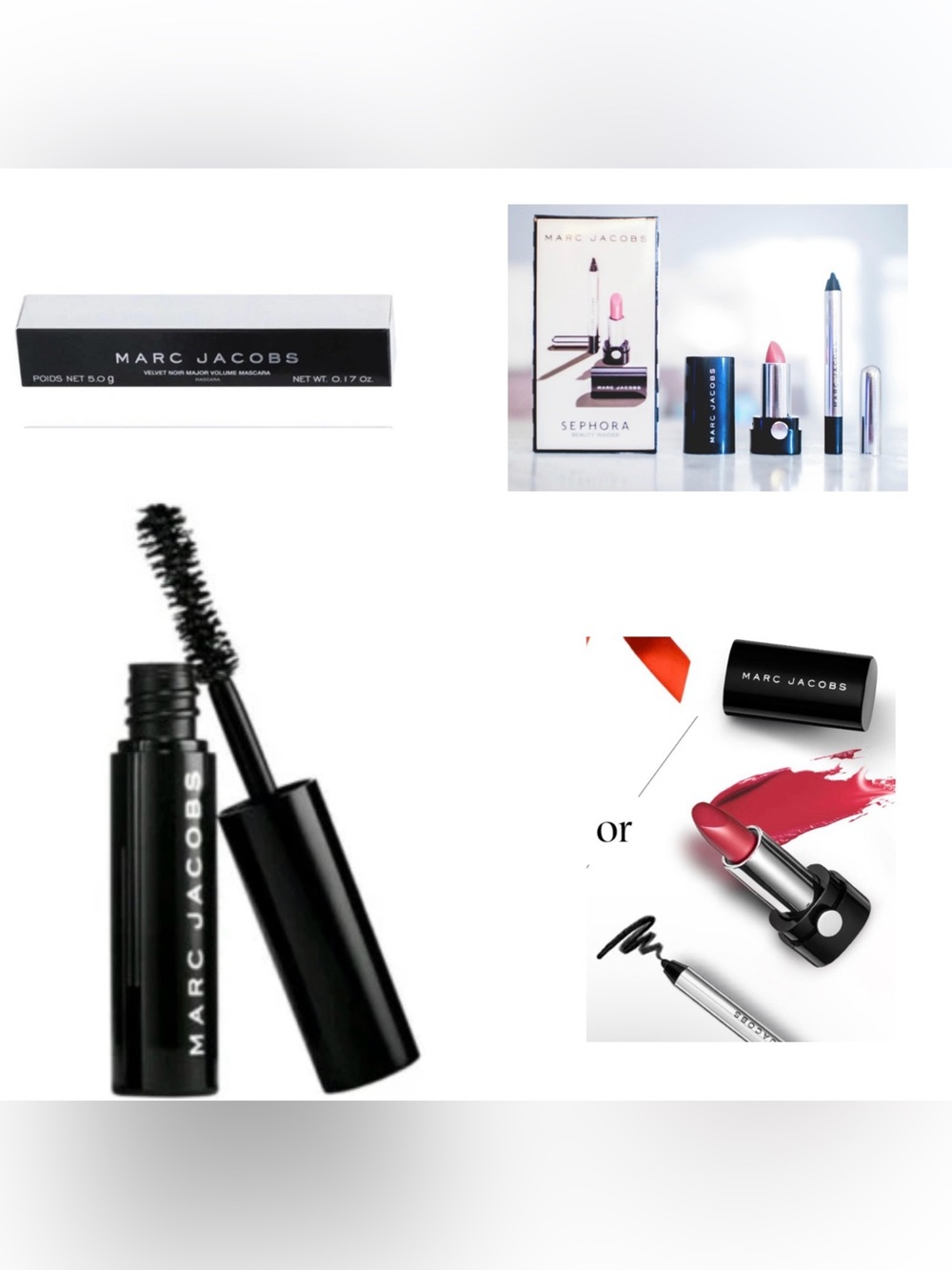 NIB Marc Jacobs Bundle Deluxe Sample O’Mega Lash Blacquer 30 Mascara
